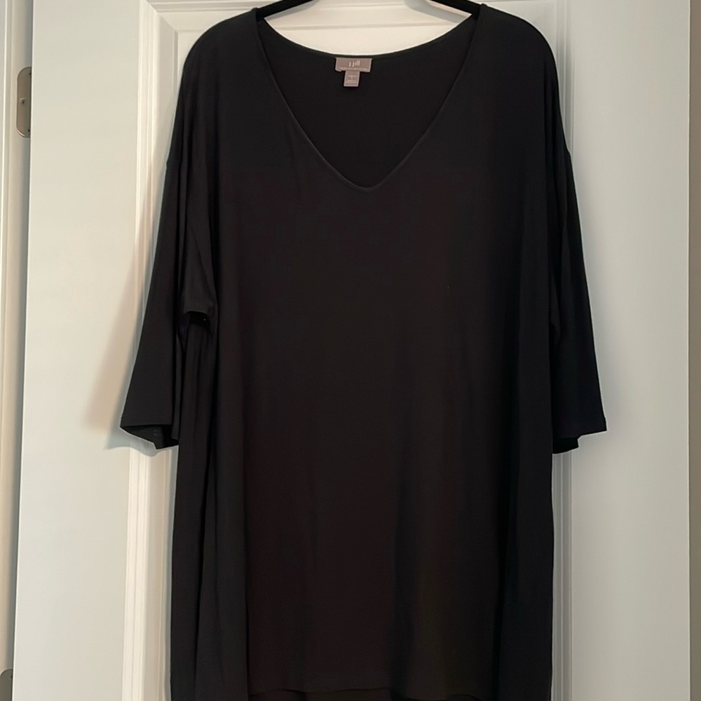 J.Jill Black Knit Tunic